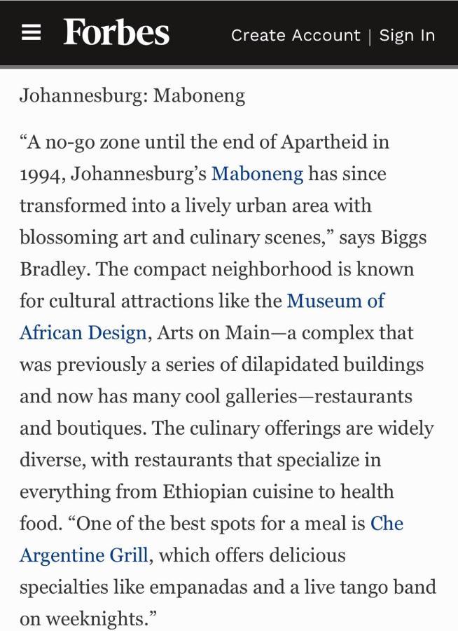 Stunning Maboneng Precinct Studio Apartment At 12 Decades Building Johannesburg Exterior photo